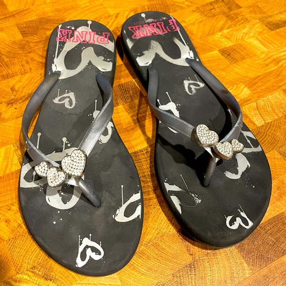 Pink by Victoria’s Secret flip flops size M (7/8) - Picture 1 of 5